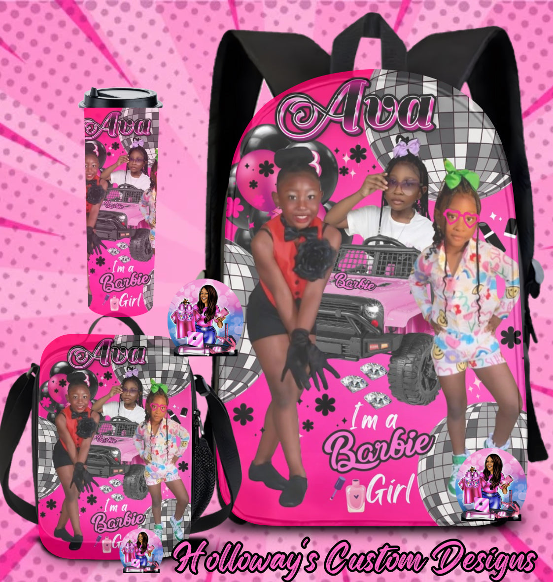 Customized B2 School Bookbag Set