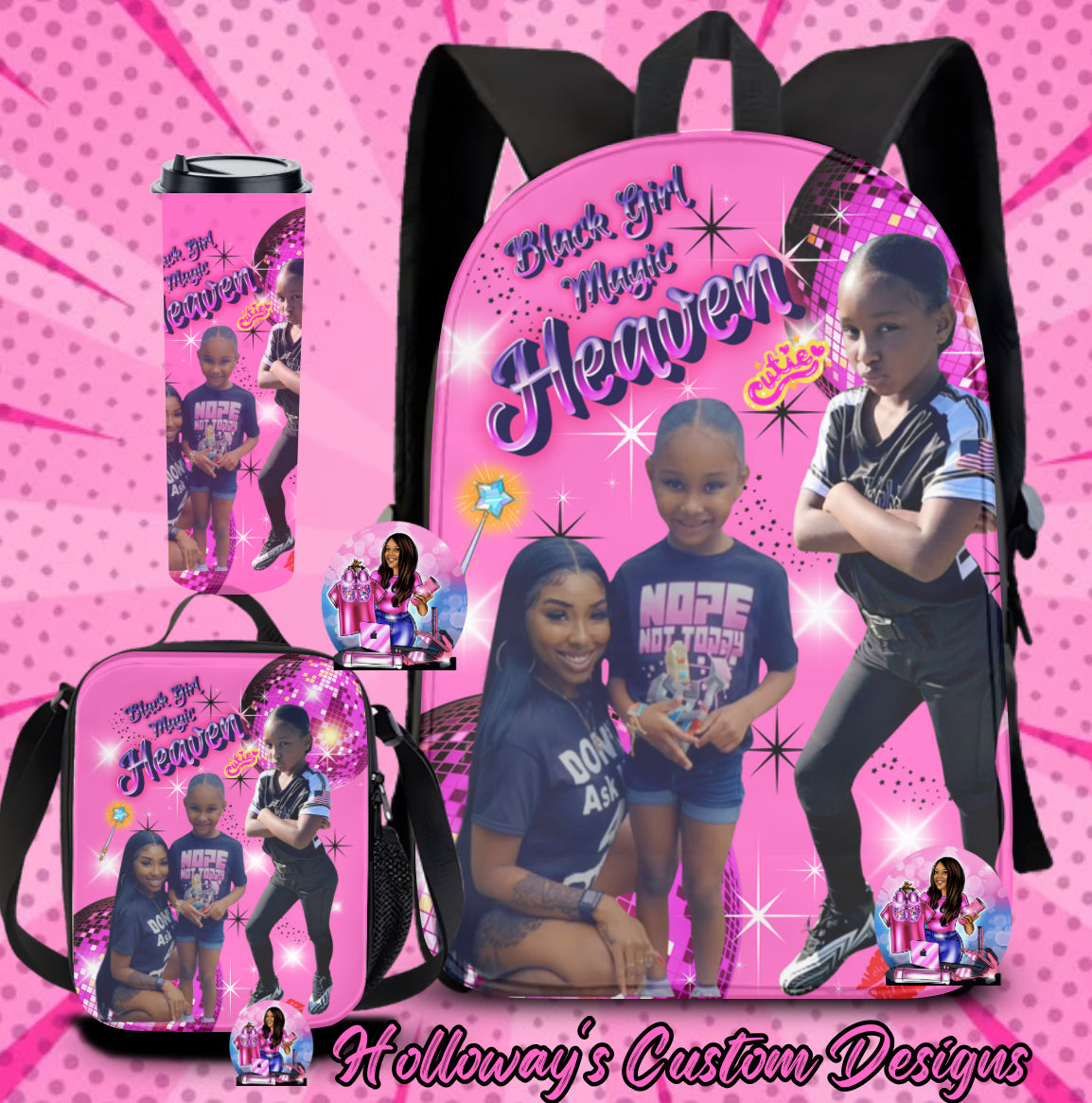 Customized B2 School Bookbag Set