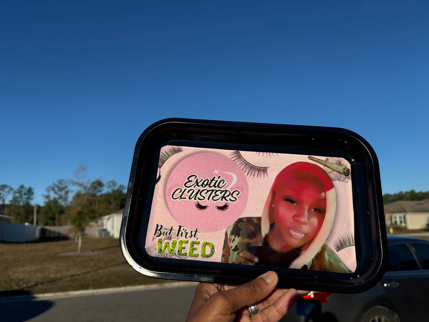 Rolling Tray and Grinder Set