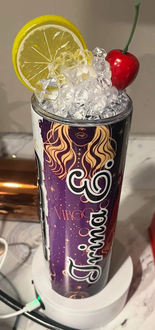 Tumbler with ice topper